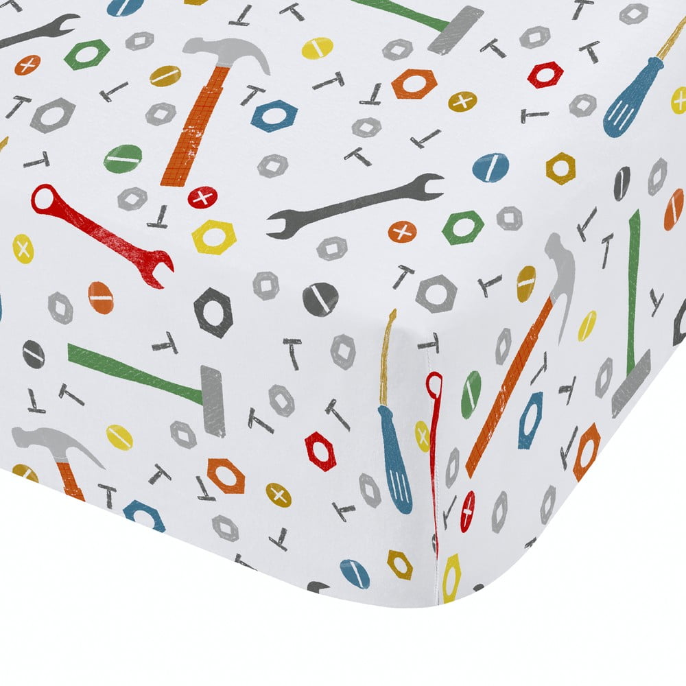 Gumis egyszemélyes gyerek lepedő 90x190 cm Digger Dreams – Catherine Lansfield