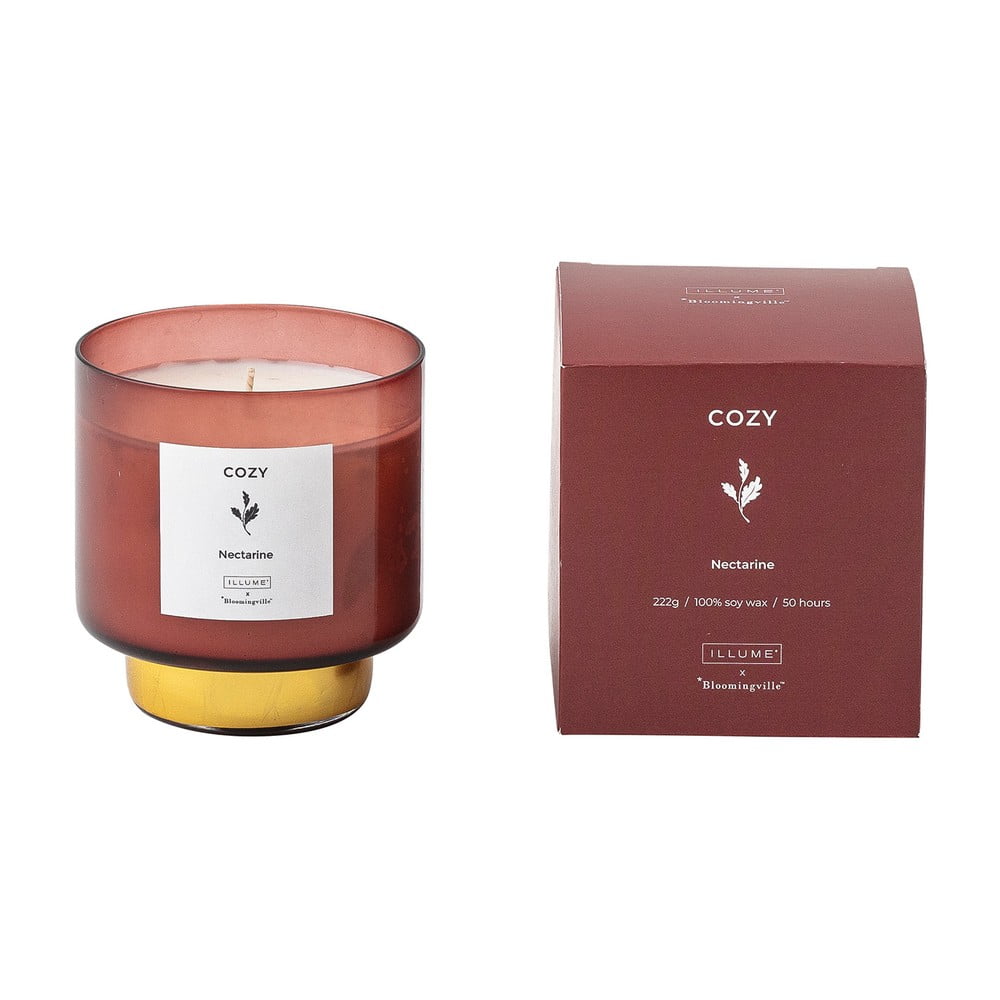 Illatos gyertya égési idő 50 ó Cozy Nectarine – ILLUME x Bloomingville
