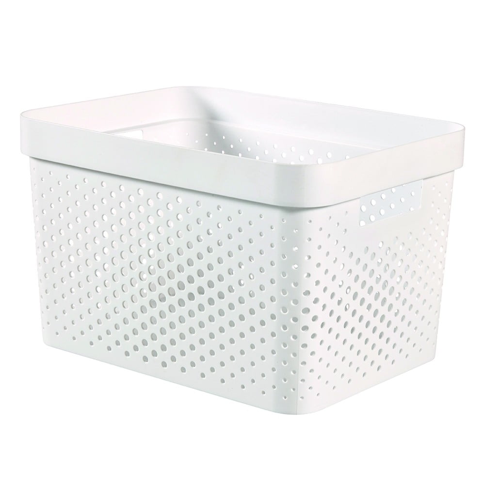 Infinity Dots fehér tárolókosár