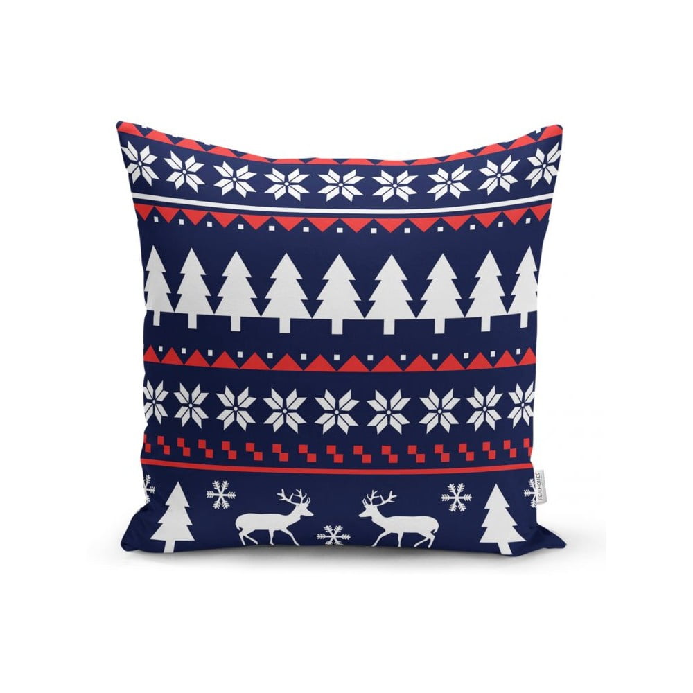 Karácsonyi mintás textil párnahuzat 43x43 cm – Mila Home