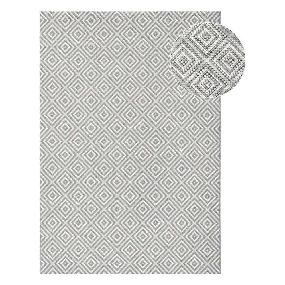 Karo szürke kültéri szőnyeg