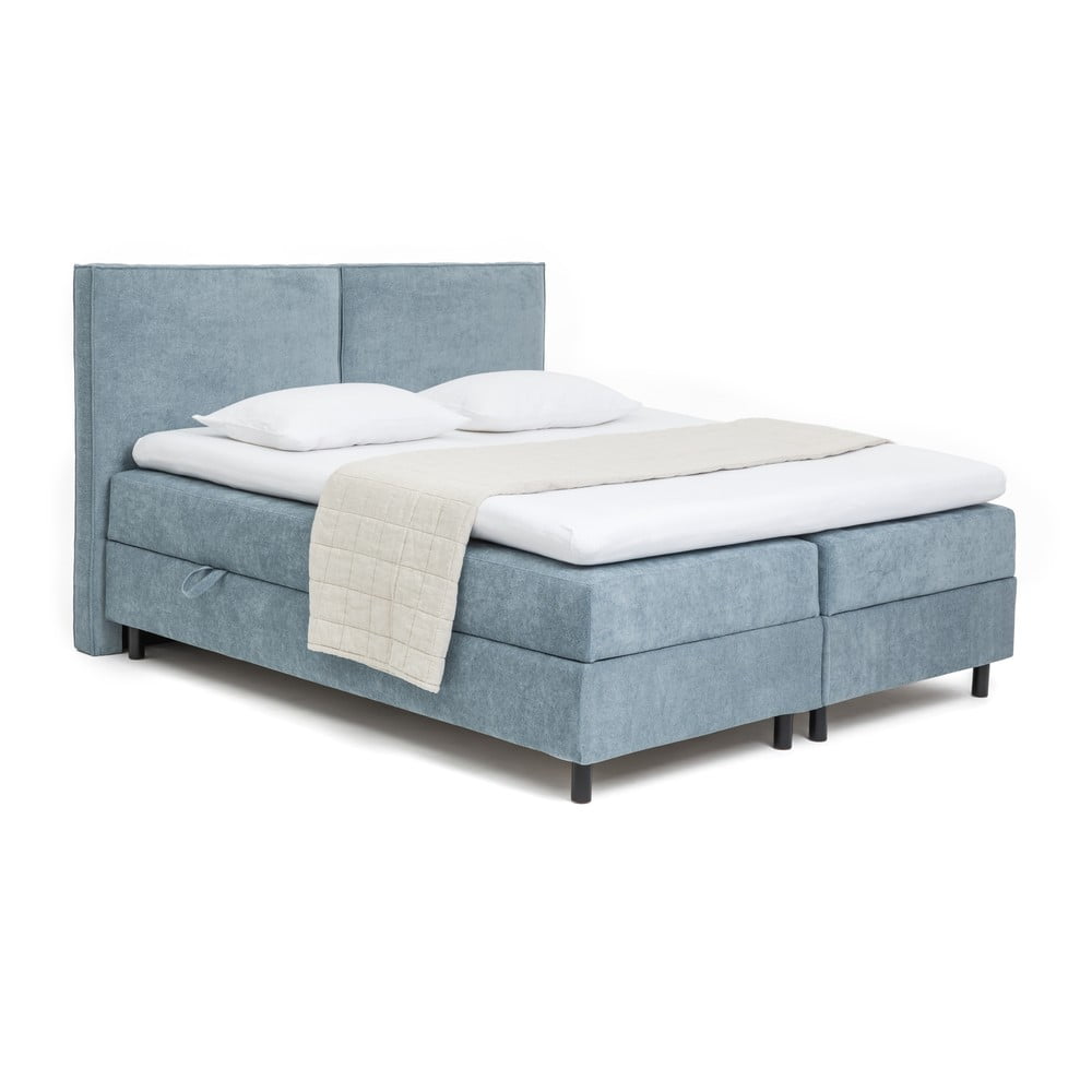 Kék ágyneműtartós boxspring ágy 180x200 cm Elva Bold – Bonami Selection