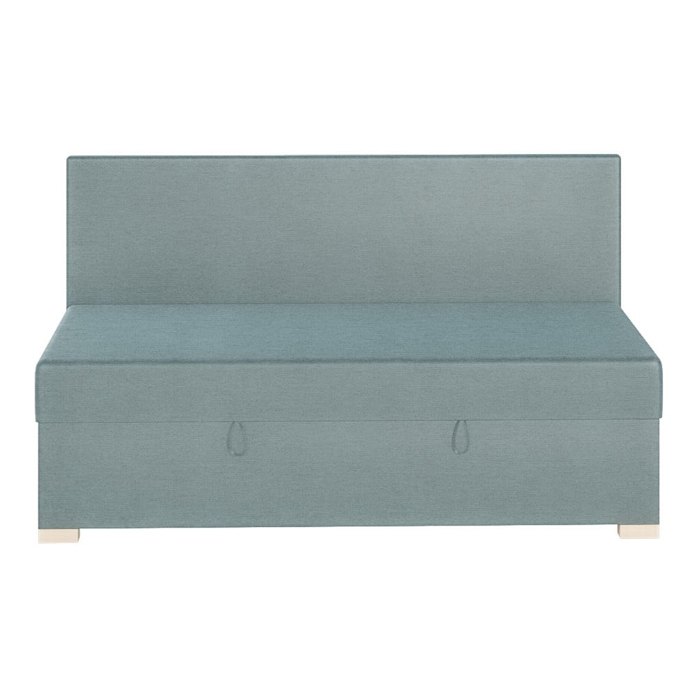 Kék ágyneműtartós gyerekágy matraccal 90x200 cm Cozi – Ghado
