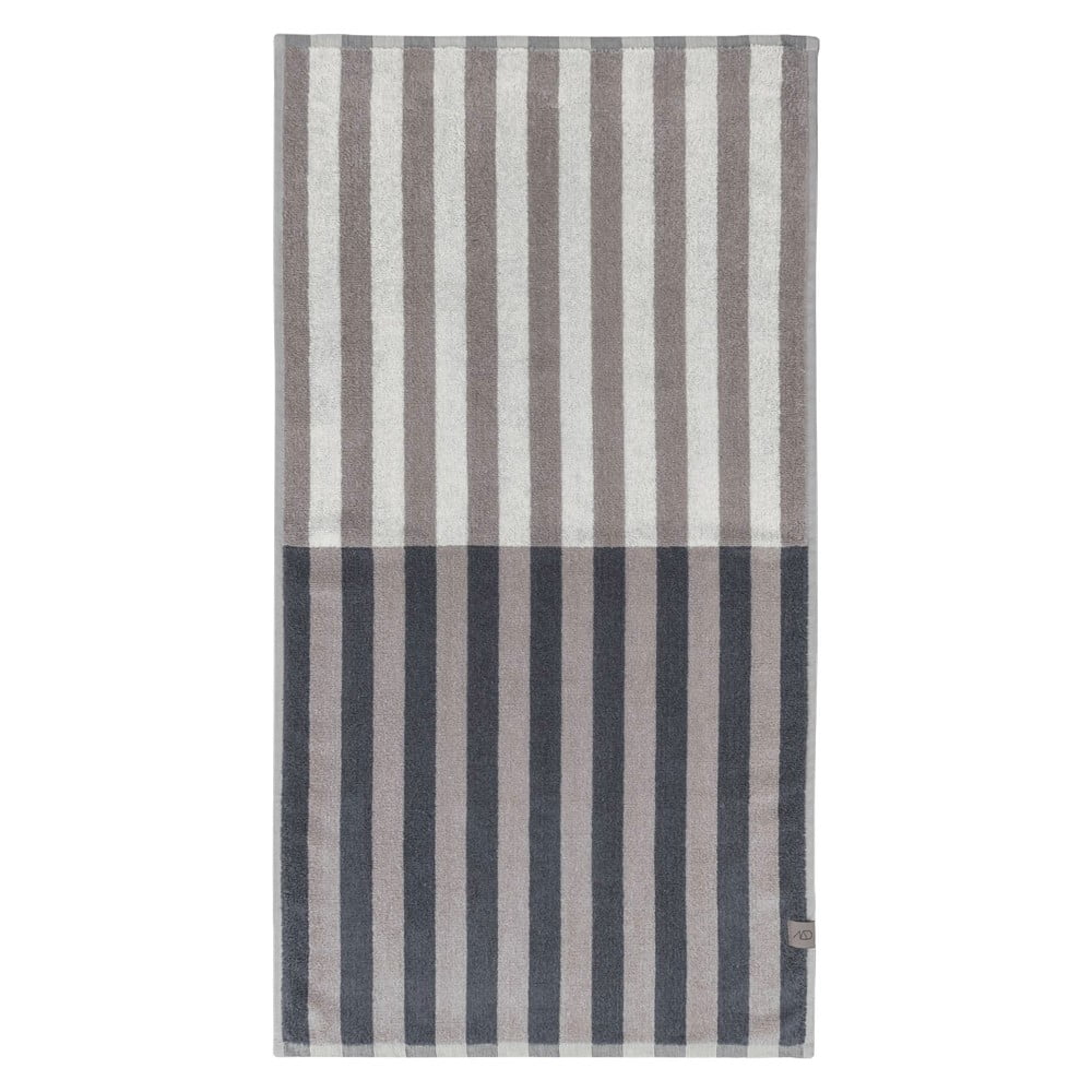 Kék-szürke organikus pamut fürdőlepedő 70x133 cm Disorder – Mette Ditmer Denmark
