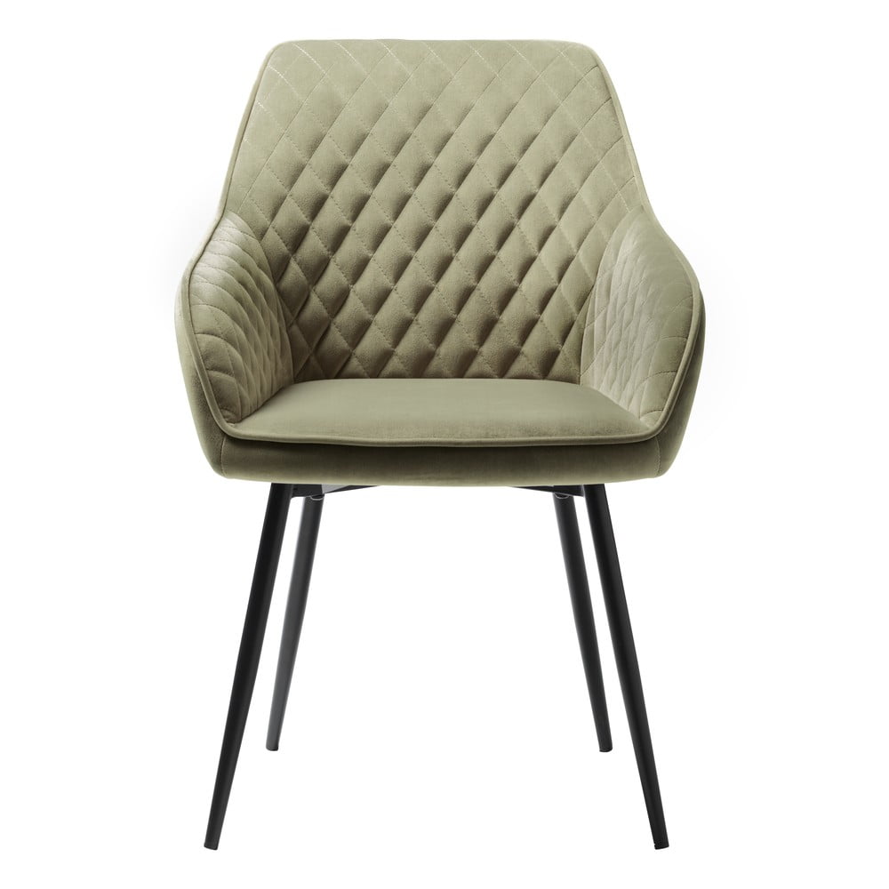 Khaki bársony étkezőszék Milton – Unique Furniture