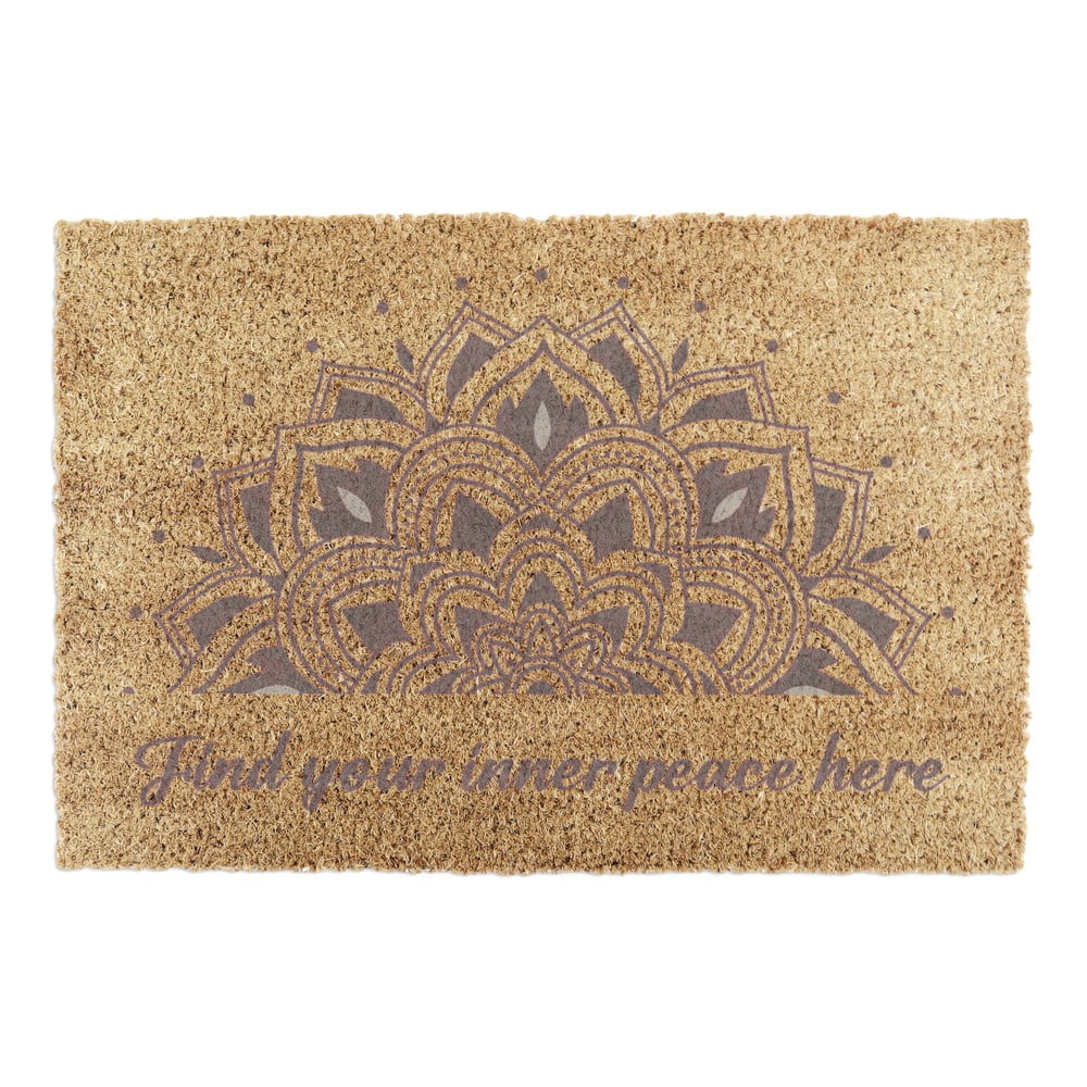 Kókuszrost lábtörlő 60x90 cm Find Your Inner Peace – Artsy Doormats