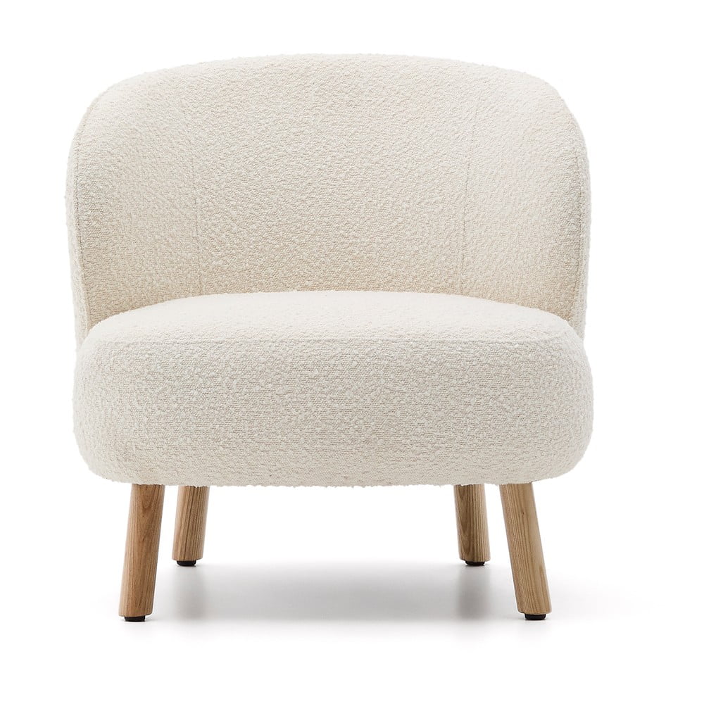 Krémszínű buklé fotel Ulit – Kave Home