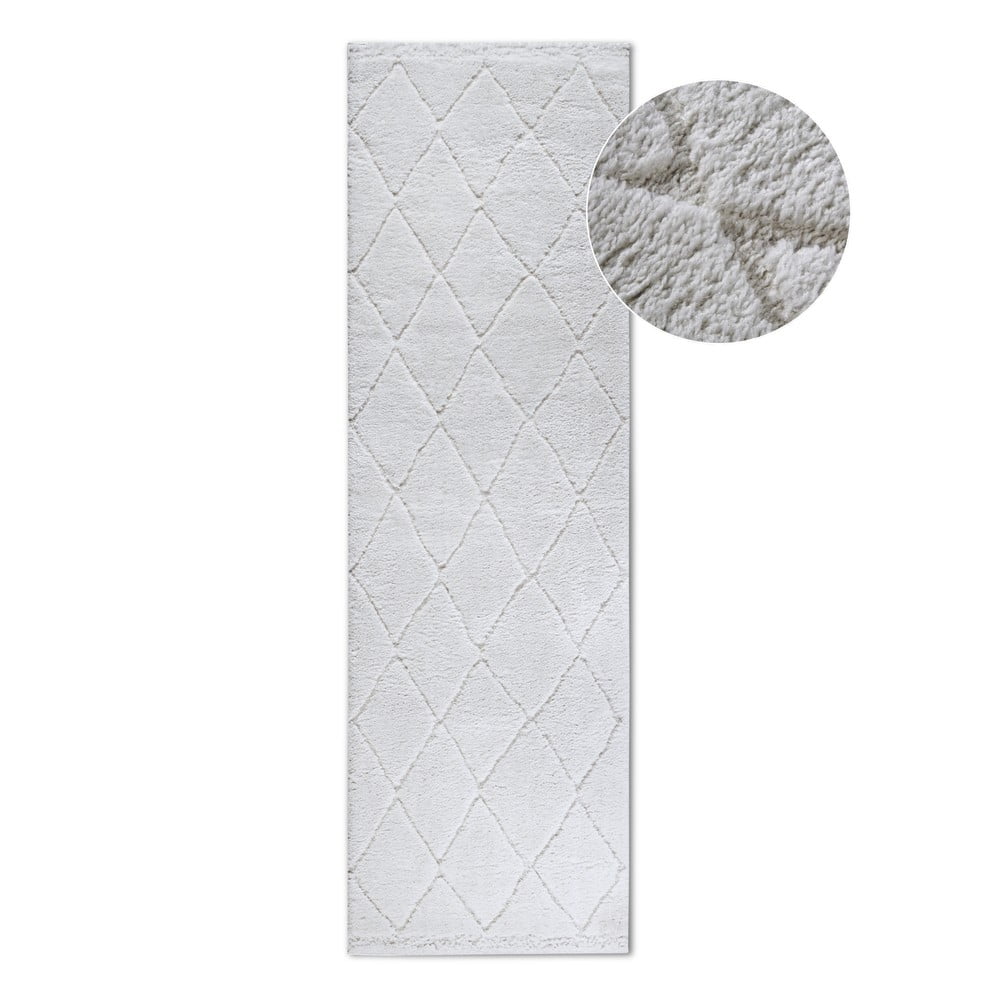 Krémszínű futószőnyeg 80x240 cm Perrotin Cream White – Elle Decoration