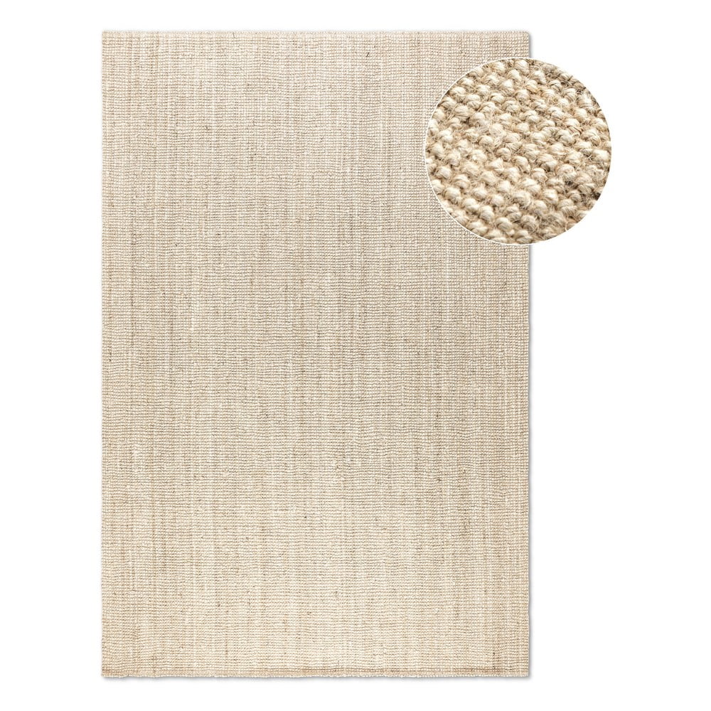 Krémszínű juta szőnyeg 80x150 cm Bouclé – Hanse Home