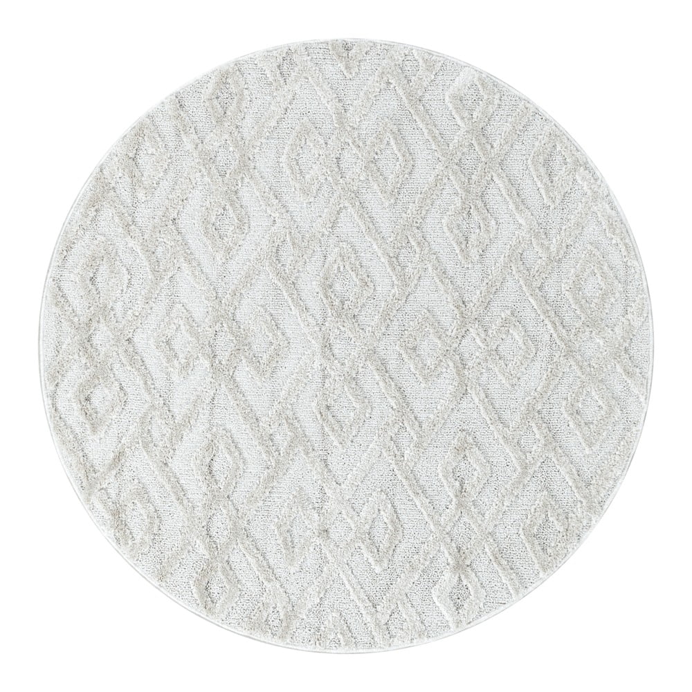 Krémszínű kerek szőnyeg ø 80 cm Pisa – Ayyildiz Carpets