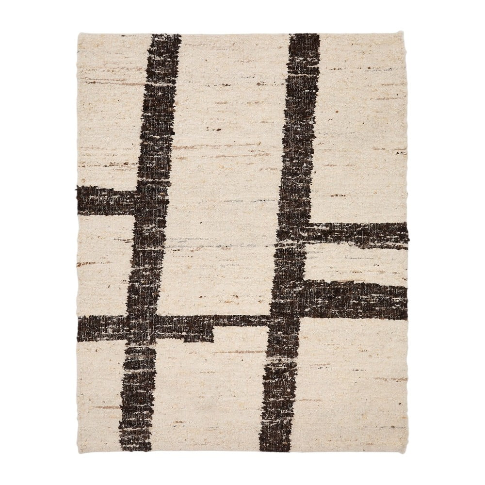 Krémszínű kétoldalas gyapjú szőnyeg 160x230 cm Hadin – Kave Home