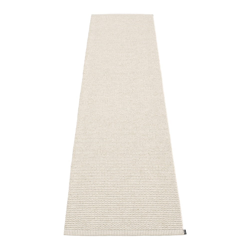 Krémszínű kültéri-beltéri futószőnyeg 60x250 cm Mono Linen Vanilla – Pappelina