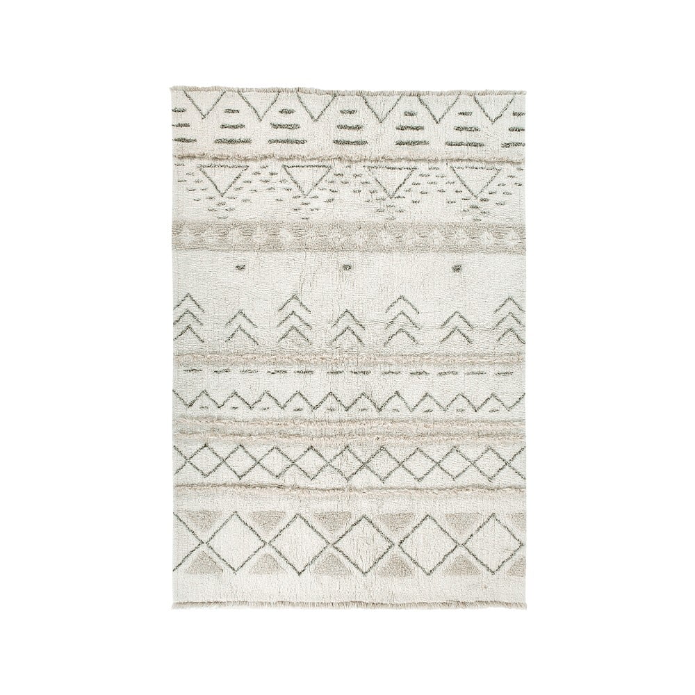 Krémszínű mosható kézi szövésű gyapjú szőnyeg 140x200 cm Lakota Day – Lorena Canals