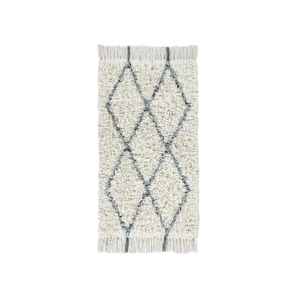 Krémszínű mosható kézi szövésű gyapjú szőnyeg 80x140 cm Berber Soul – Lorena Canals