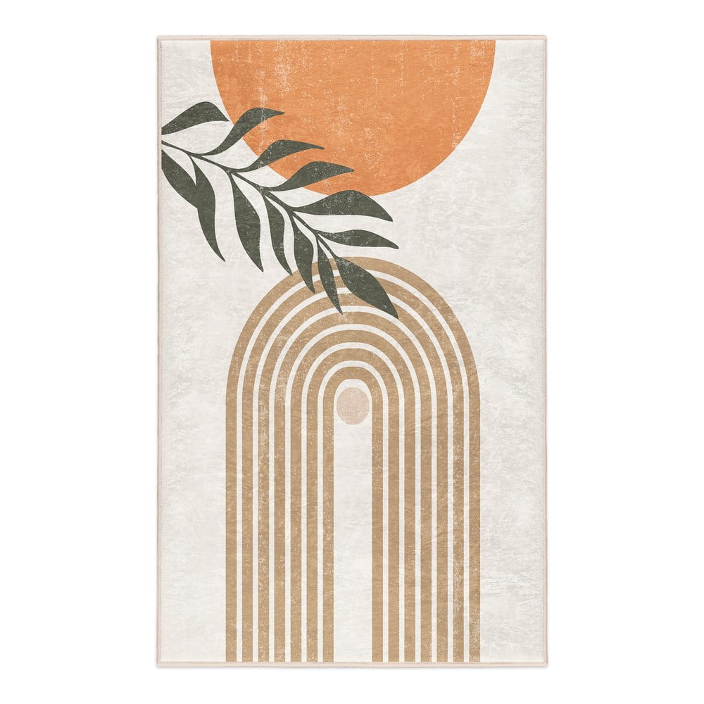 Krémszínű mosható szőnyeg 80x150 cm Dot Arch – Mila Home