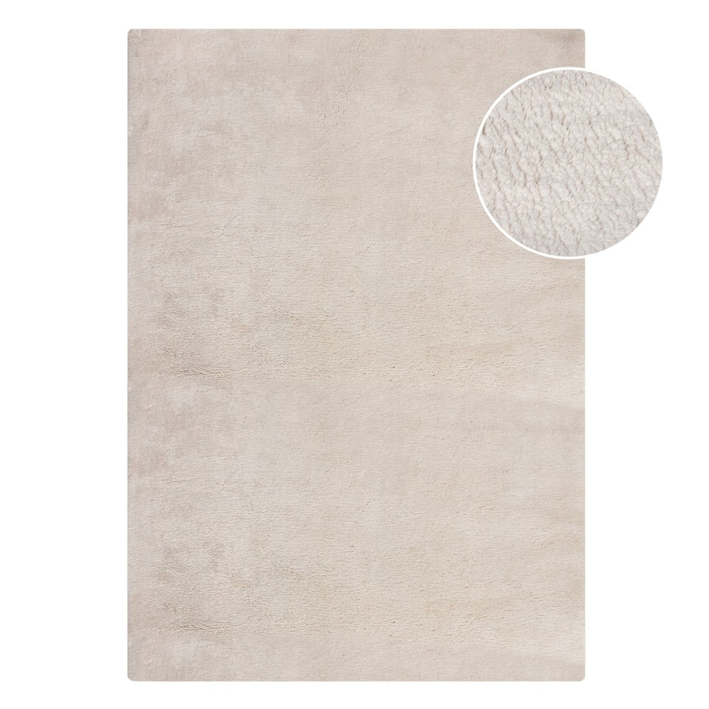 Krémszínű szintetikus szőrme szőnyeg 80x150 cm Faroe Wool Look Fur – Flair Rugs