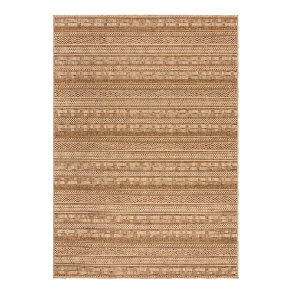 Natúr színű kültéri-beltéri szőnyeg 120x170 cm Farah Stripe – Flair Rugs