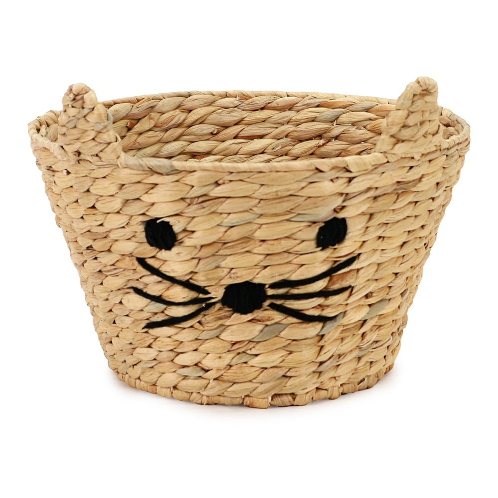Natúr színű vízijácint játéktároló kosár ø 35x26 cm Cat – Compactor