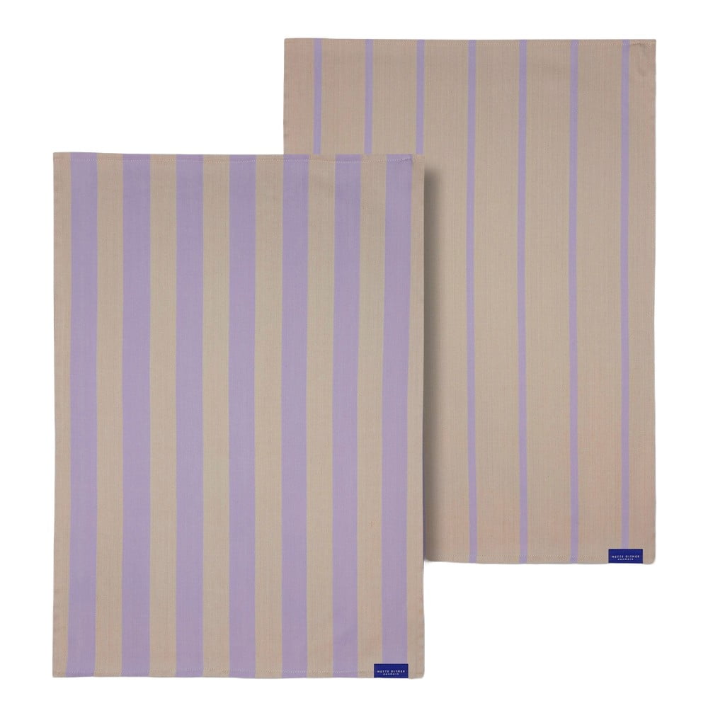Pamut konyharuha szett 2 db-os 50x70 cm Stripes – Mette Ditmer Denmark