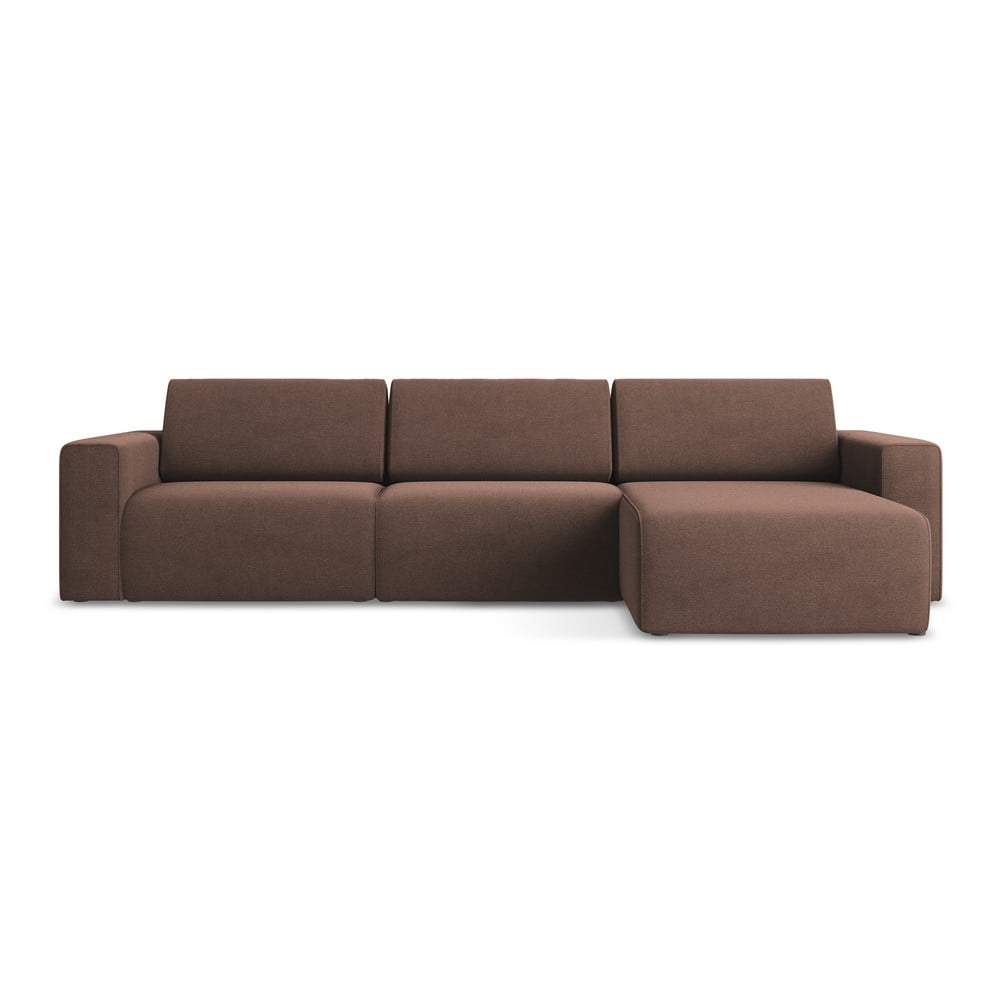 Rózsaszín moduláris sarokkanapé (jobb oldali) Kalea – Makamii