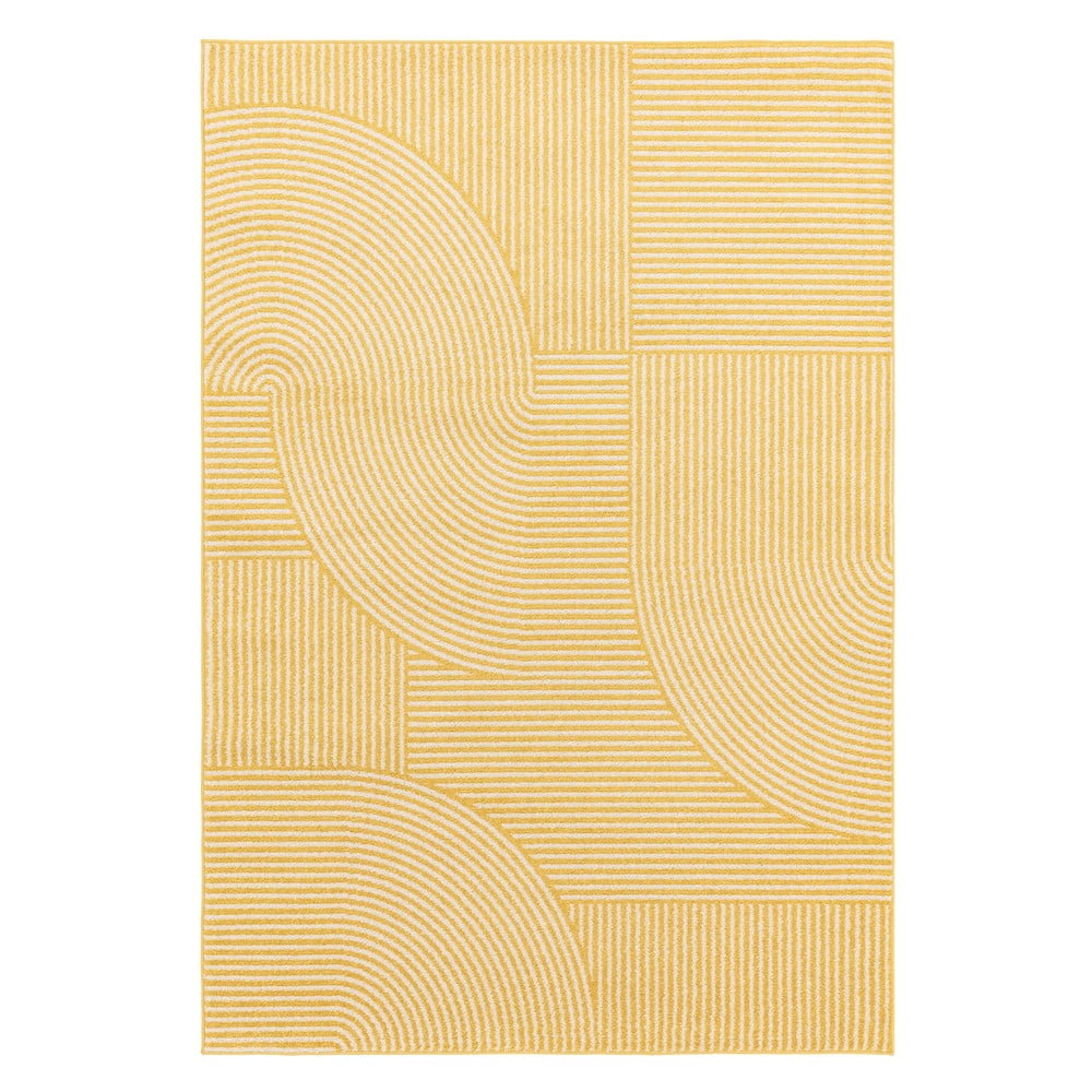 Sárga szőnyeg 200x290 cm Muse Yellow Geometric – Asiatic Carpets