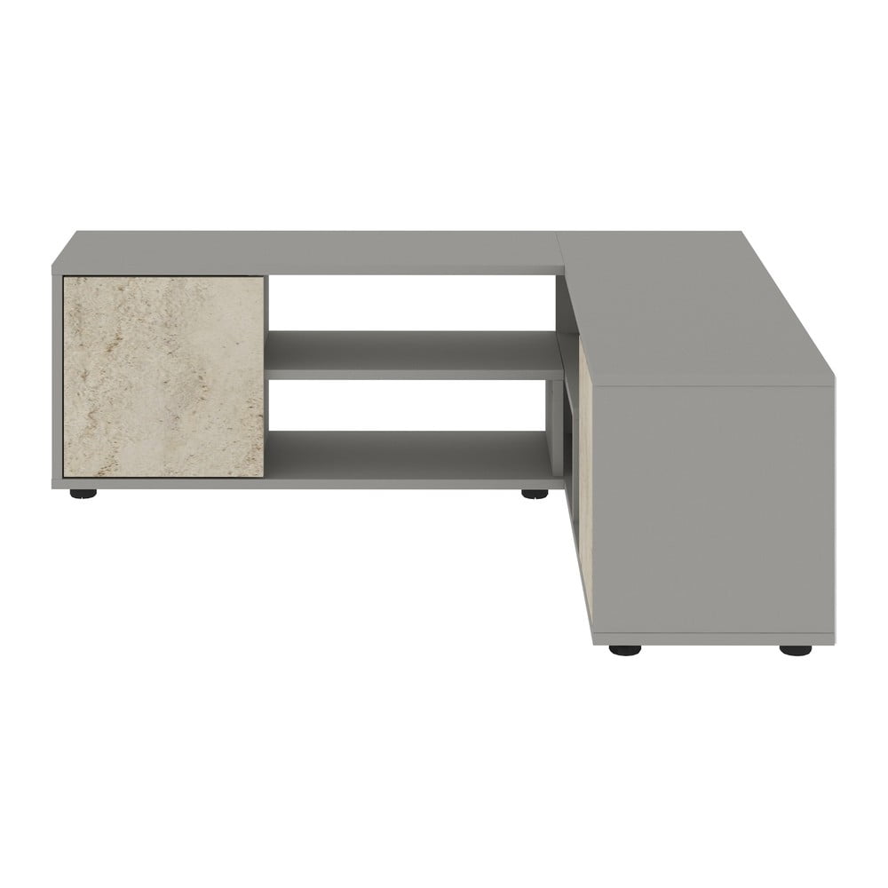 Szürke TV-állvány 125x40x120 cm Rosa – Kalune Design