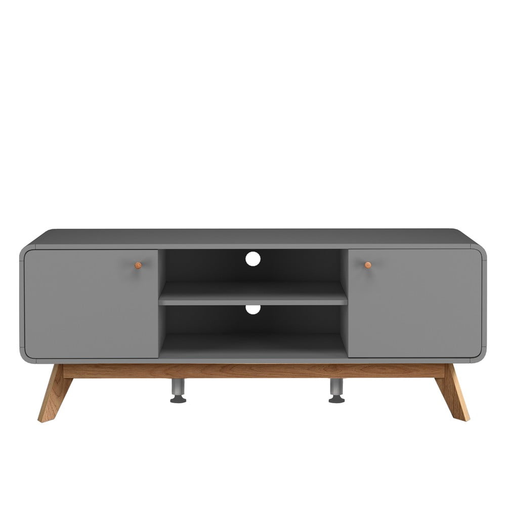 Szürke TV-állvány 140x53 cm Caitlin – Støraa