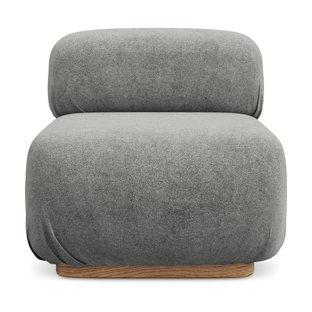 Szürke buklé kanapé modul Ailani – Makamii