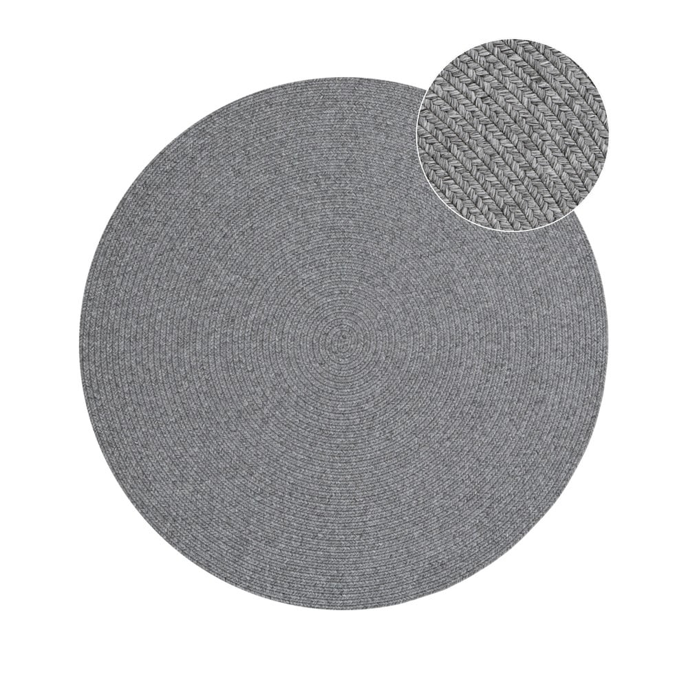 Szürke kerek kültéri szőnyeg ø 150 cm - NORTHRUGS
