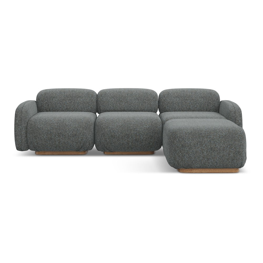 Szürke moduláris sarokkanapé (variálható sarok) Ailani – Makamii