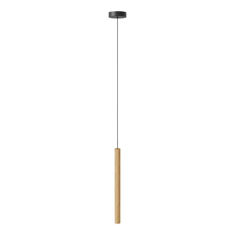Tölgyfa LED függőlámpa fa búrával ø 3 cm Chimes – UMAGE