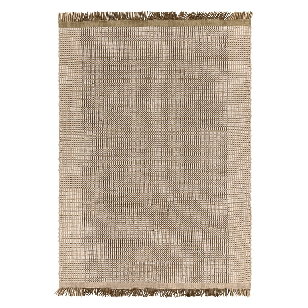 Világosbarna kézi szövésű gyapjú szőnyeg 120x170 cm Avalon – Asiatic Carpets