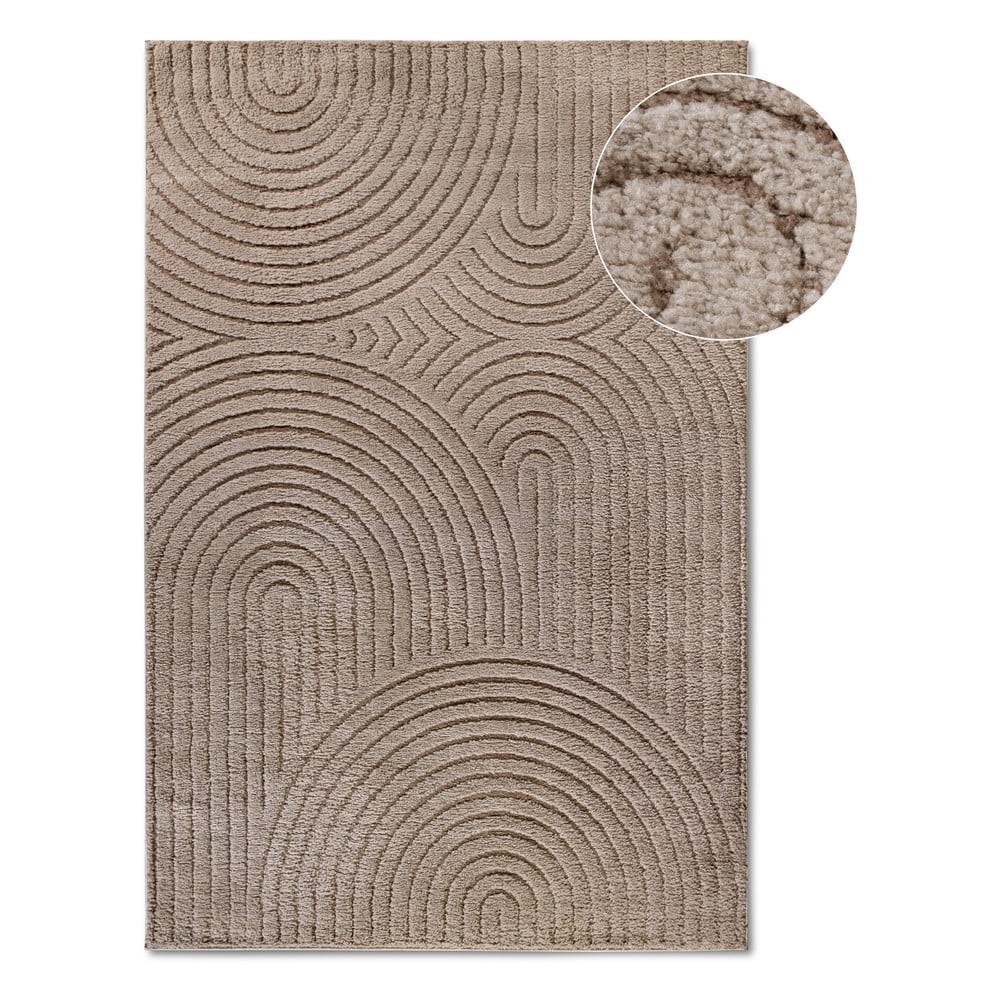 Világosbarna szőnyeg 160x235 cm Panglao New York Taupe – Elle Decoration