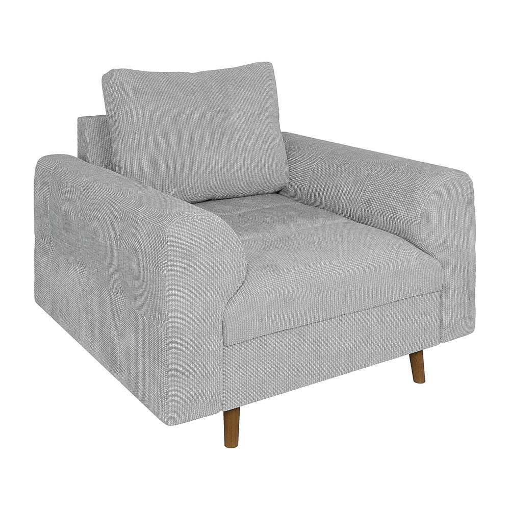 Világosszürke fotel Ariella – Ropez