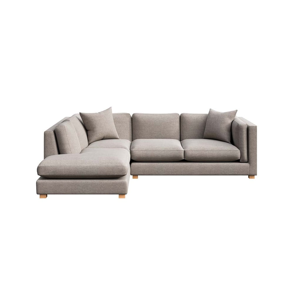 Világosszürke sarokkanapé (bal oldali) Pomo – Ame Yens