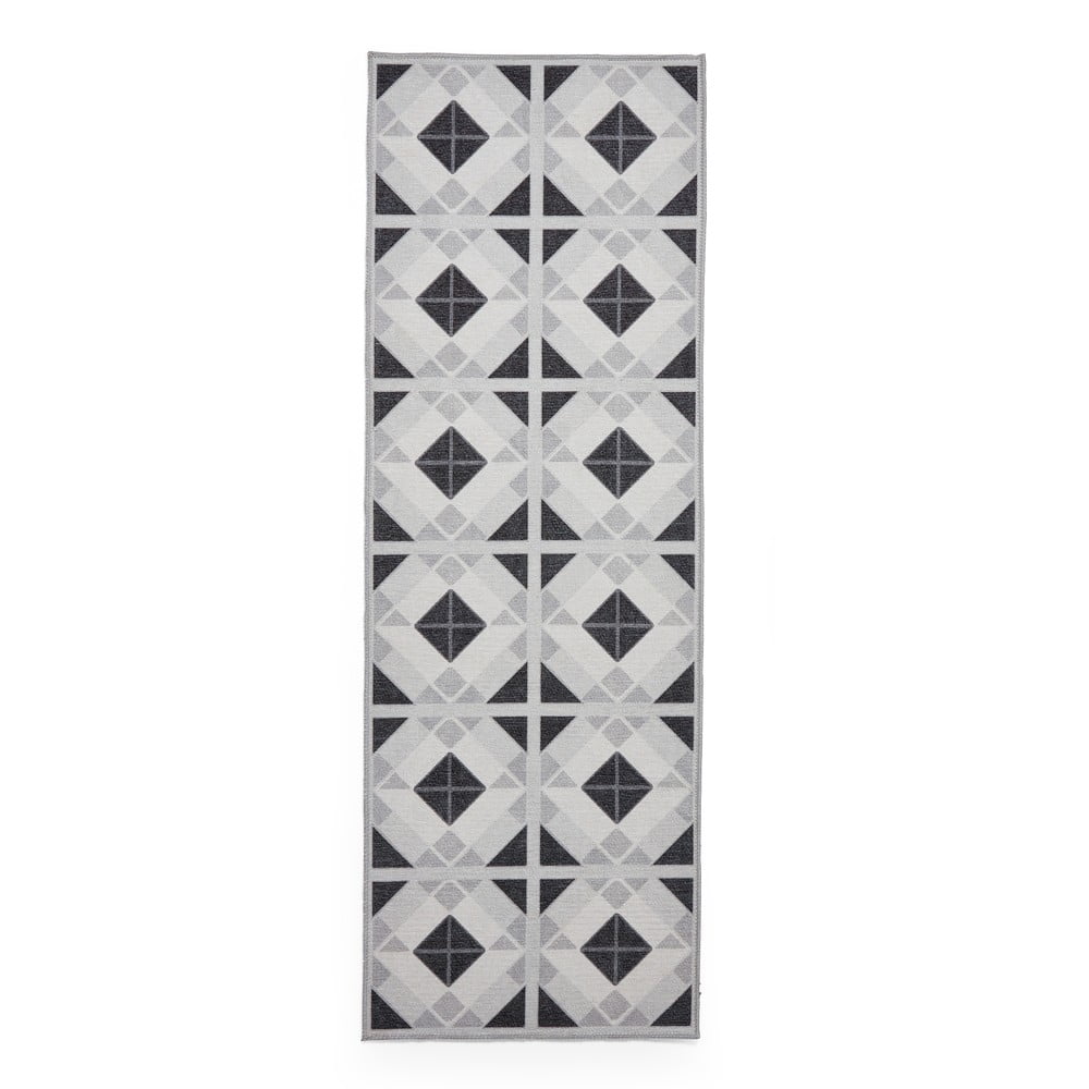 Világosszürke-sötétszürke mosható futószőnyeg 61x170 cm Victoria Light – Think Rugs