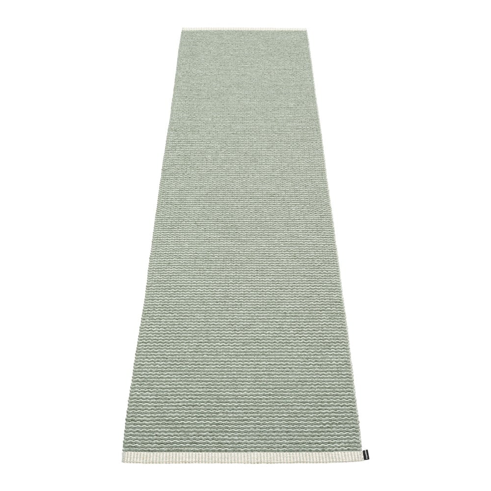 Világoszöld kültéri-beltéri futószőnyeg 60x250 cm Mono Sage Army – Pappelina