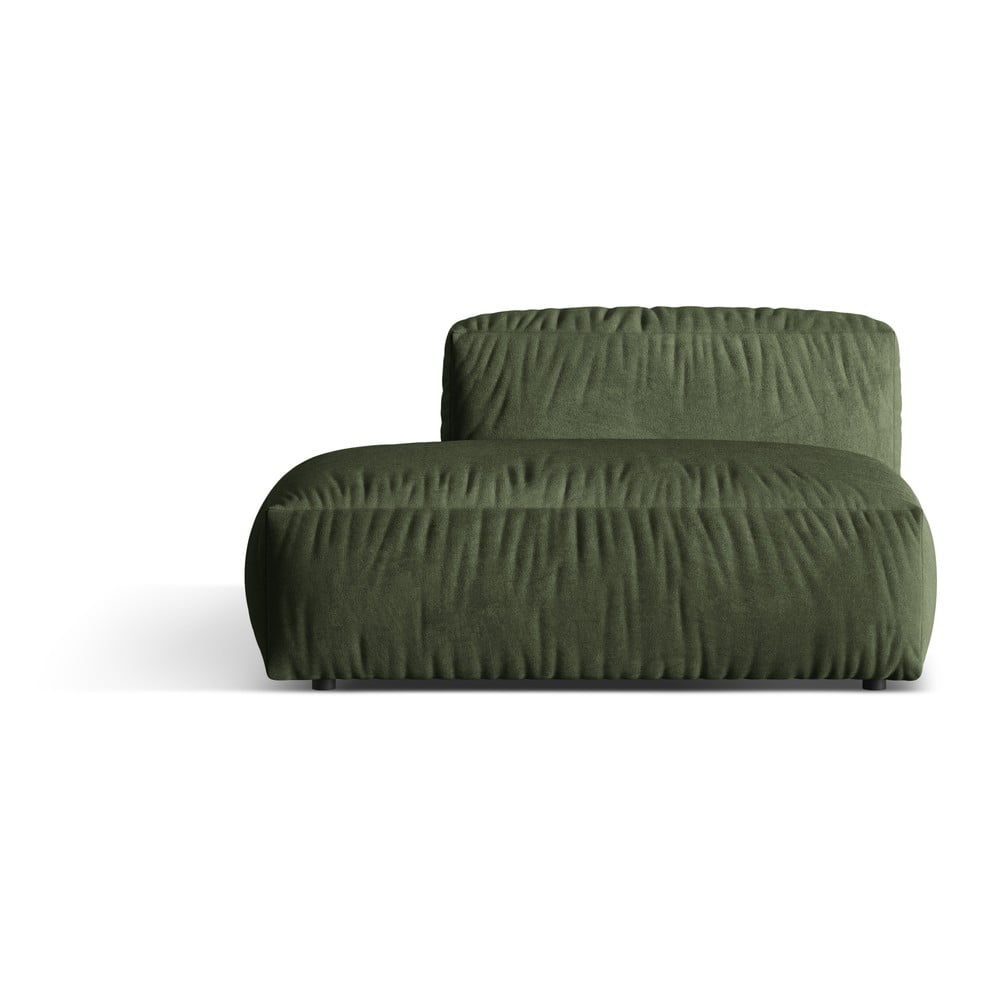 Zöld bársony kanapé modul (bal oldali) Martina – Micadoni