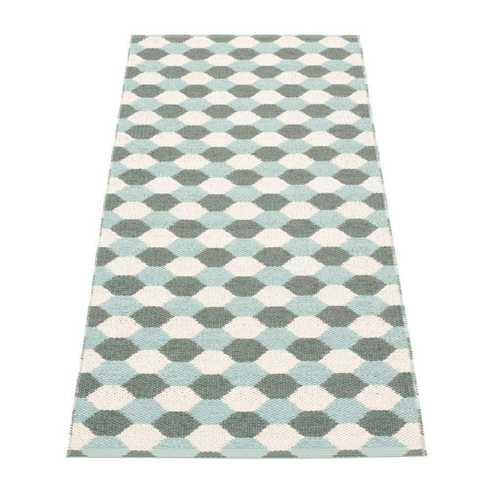 Zöld-türkiz kültéri-beltéri futószőnyeg 70x160 cm Dana Army – Pappelina