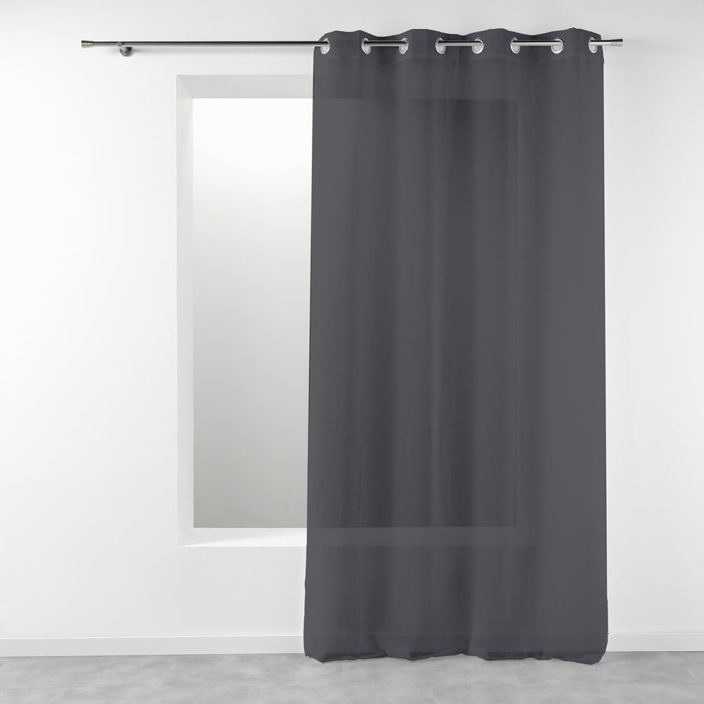 Antracitszürke fényáteresztő függöny 140x280 cm Telma – douceur d'intérieur