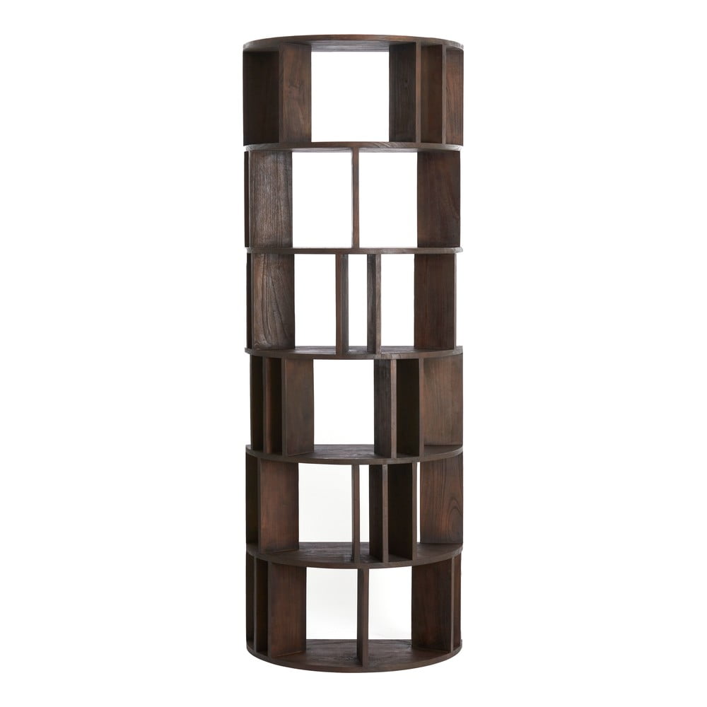 Barna mindifa könyvespolc 76x210x38 cm Louisa – Light & Living