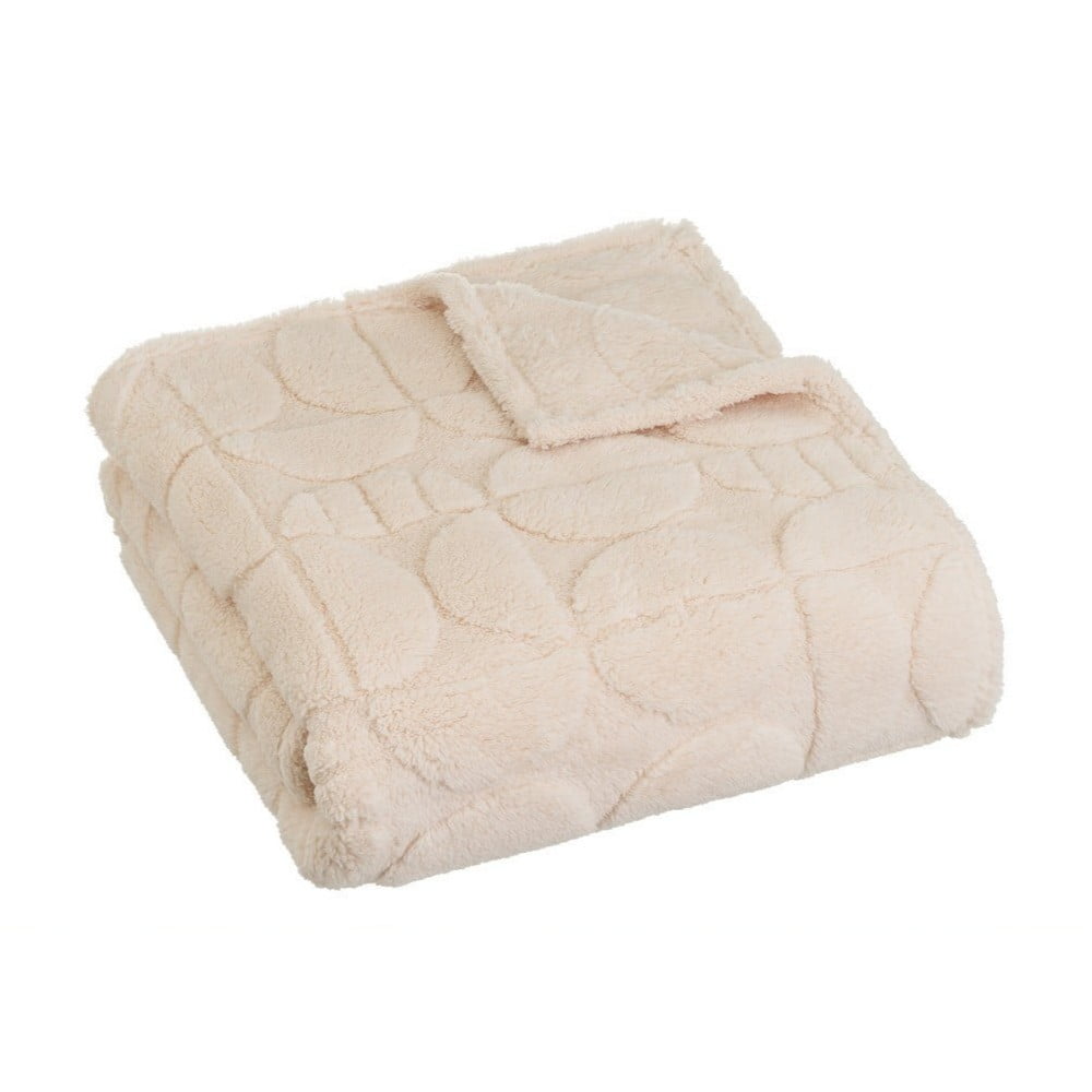 Bézs mikroplüss takaró 130x160 cm Mid Century – Casa Selección