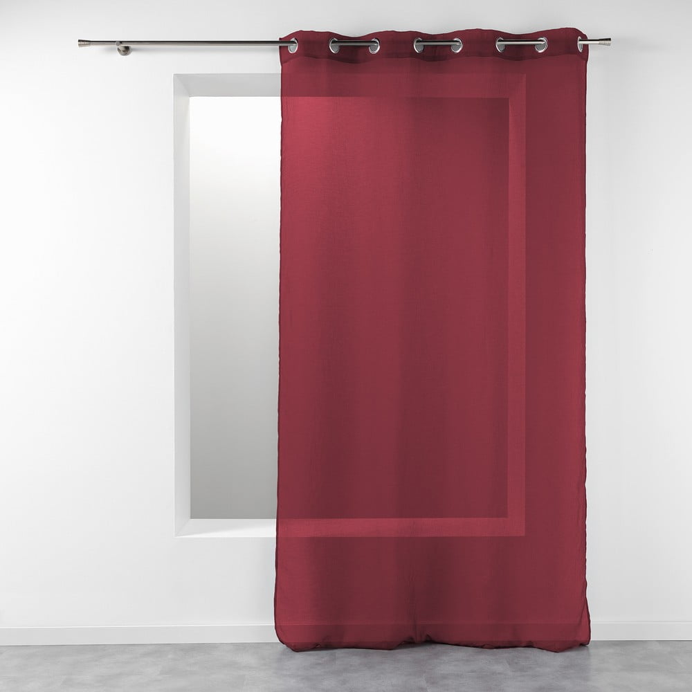 Borvörös fényáteresztő függöny 140x240 cm Telma – douceur d'intérieur
