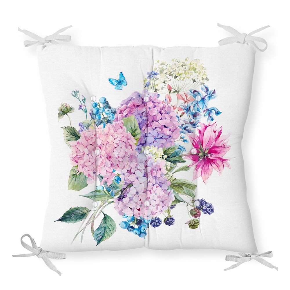 Bouquet pamut keverék székpárna