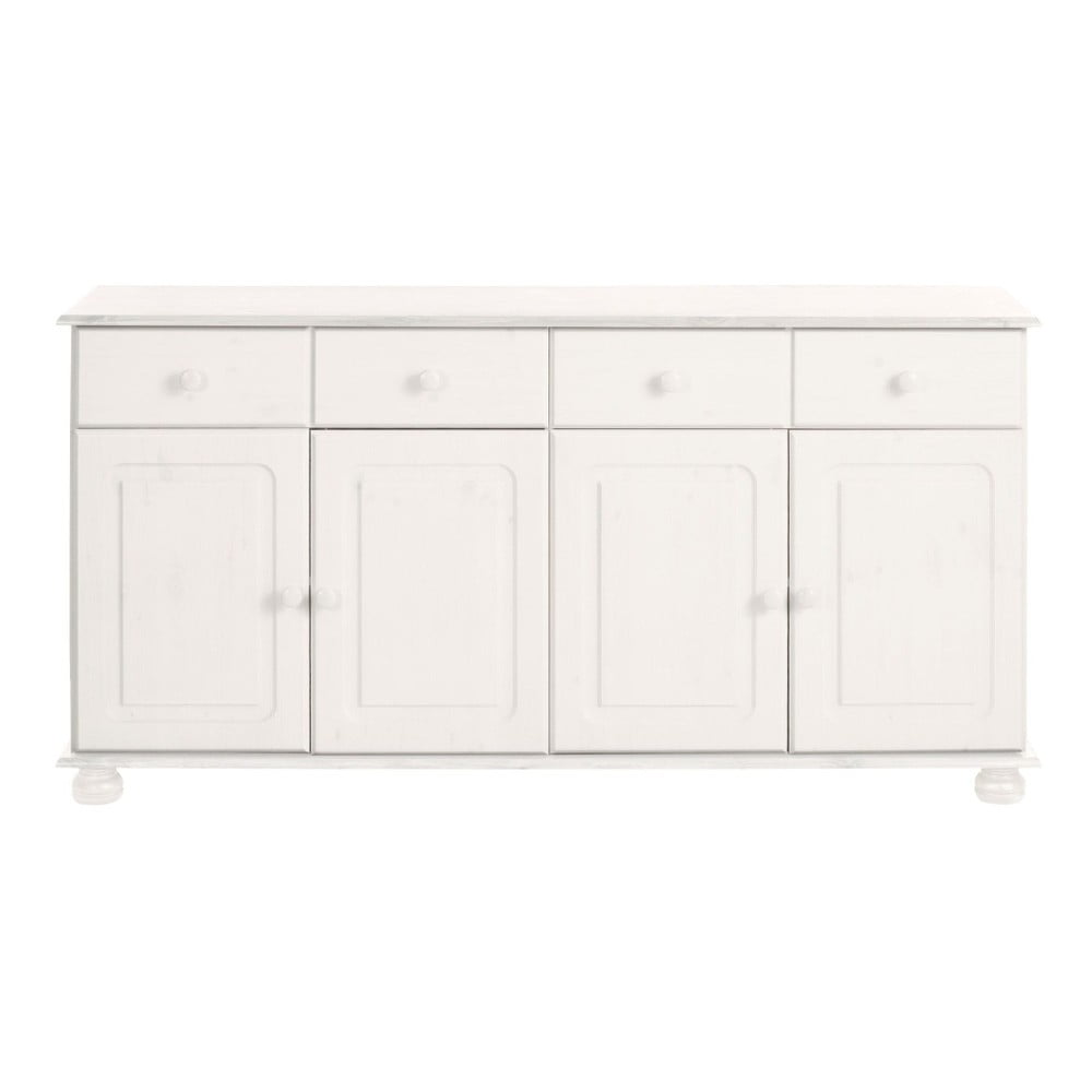 Fehér borovi fenyő alacsony komód 153x76 cm Ella – Støraa