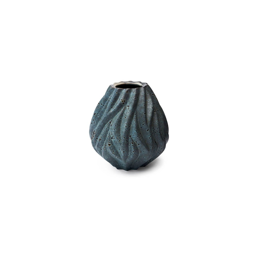 Flame szürke porcelán váza