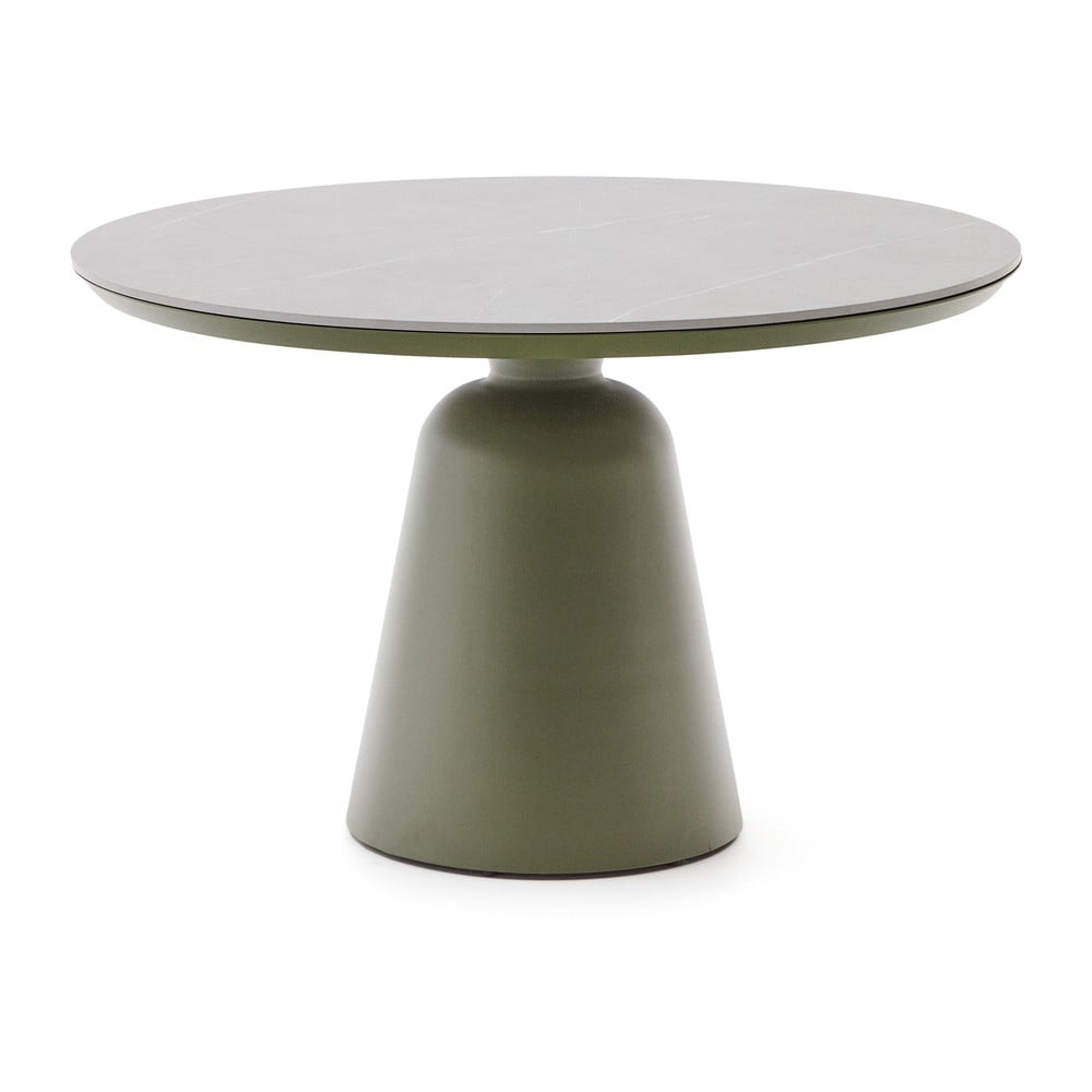 Kerek kerti étkezőasztal kerámia asztallappal ø 120 cm Tudons – Kave Home