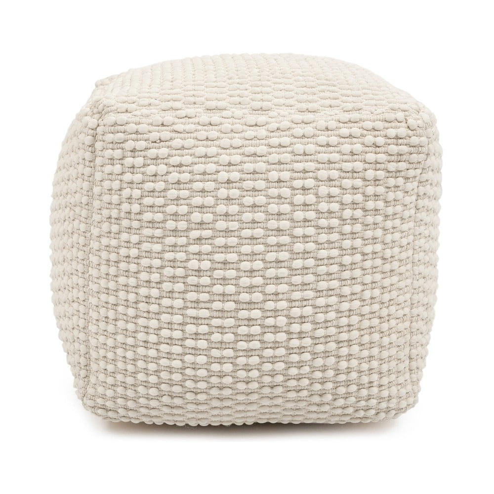 Krémszínű puff Mascarell – Kave Home