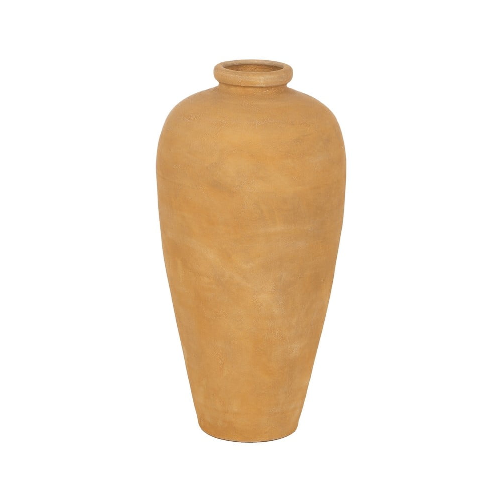Mustársárga kerámia magas váza (magasság 60 cm) Eufen – Ixia