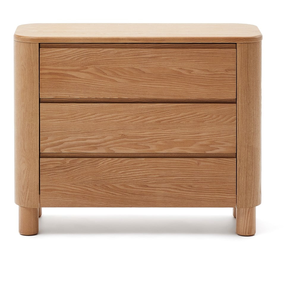 Natúr színű komód kőrisfa dekorral 120x80x40 cm Salaya – Kave Home